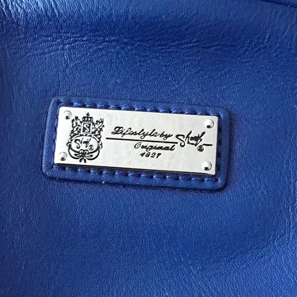 Originals by Sharif 1827 Blue Tropical Print Hand Bag Mint - Picture 6 of 6